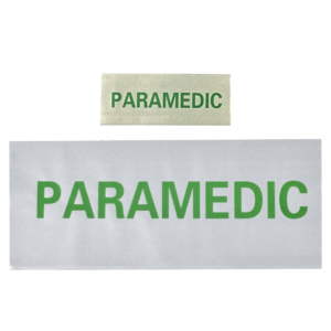 Heat Applied PARAMEDIC reflective badges