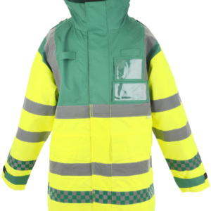 Medic coat (Hi Vis) Green & Fluorescent Yellow